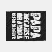 Omdat opa is voor oude kerels grappige vader vader fleece deken (Voorkant (Horizontaal))