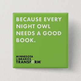 Omdat Owl Green Button