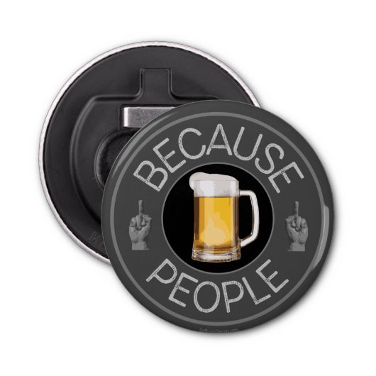 Omdat People (bier) Bottle Opener (Voorkant)
