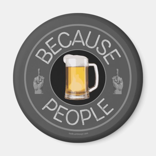 Omdat People (bier) Magnet (Voorkant)