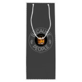 Omdat People (whisky) Wine Gift Bag Wijn Cadeautas (Achterkant)
