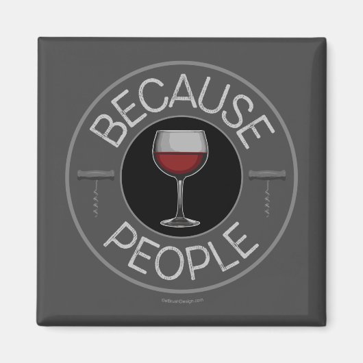 Omdat People (wine) Magnet (Voorkant)