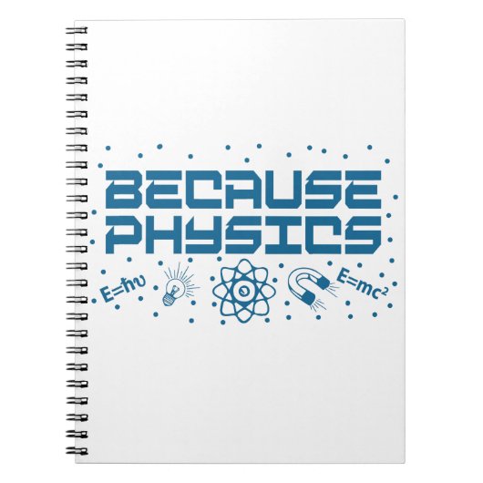 Omdat Physics Funny Notitieboek (Voorkant)