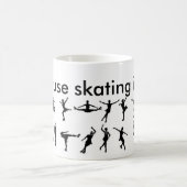omdat schaatsen leven is koffiemok (Center)