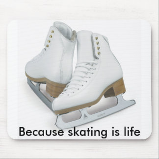 Omdat schaatsen leven is muismat