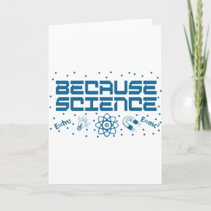 Omdat Science Funny Kaart
