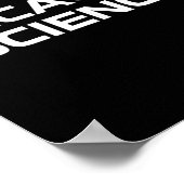 Omdat Science Mannen Vrouwen Kinder Natuur Teacher Poster (Hoek)