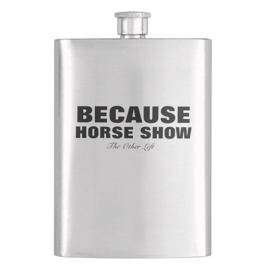 Omdat Show van paarden Heupfles (Voorkant)