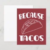 Omdat Tacos (Voorkant / Achterkant)