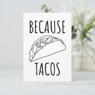 Omdat Tacos Bedankkaart