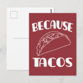 Omdat Tacos Briefkaart (Voorkant / Achterkant)