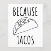 Omdat Tacos Flyer (Voorkant)