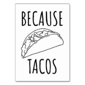 Omdat Tacos Kaart (Voorkant)