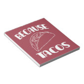 Omdat Tacos Notitieblok (Schuin)