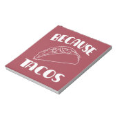 Omdat Tacos Notitieblok (Linkerzijde)