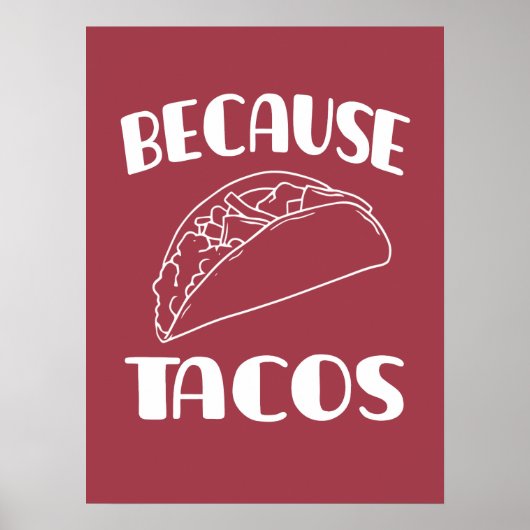Omdat Tacos Poster (Voorkant)