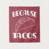 Omdat Tacos Wandkleed (Voorkant)