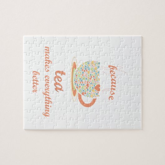 Omdat Tea alles beter maakt Legpuzzel (Horizontaal)