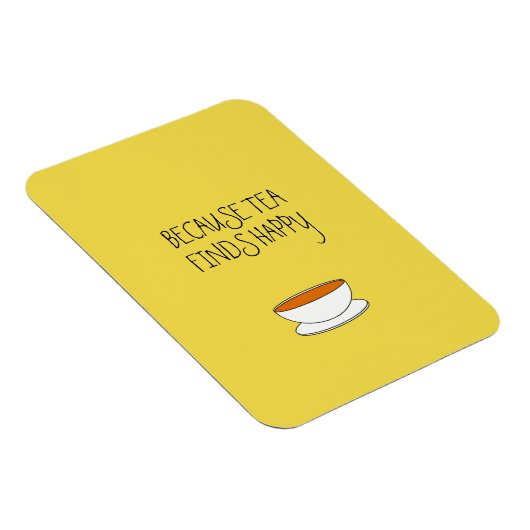 Omdat thee blij slogan vindt, Japanse stijlkop Magneet (Rechterzijde)