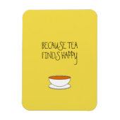 Omdat thee blij slogan vindt, Japanse stijlkop Magneet (Verticaal)