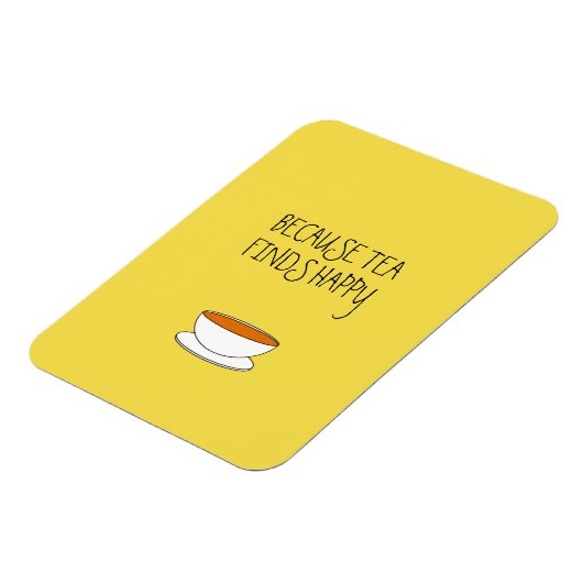 Omdat thee blij slogan vindt, Japanse stijlkop Magneet (Linkerzijde)