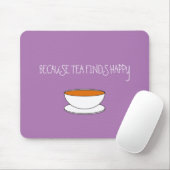 Omdat thee blij slogan vindt, Japanse stijlkop Muismat (Met muis)