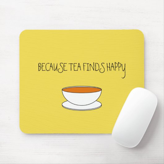 Omdat thee blij slogan vindt, Japanse stijlkop Muismat (Met muis)