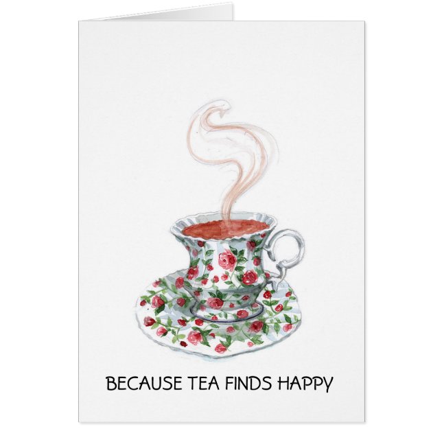 Omdat thee gelukkig slogan vindt,  bekerrozen (Voorkant)