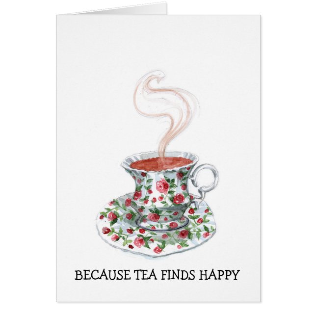 Omdat thee gelukkig slogan vindt,  bekerrozen (Voorkant)