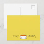 Omdat thee van gelukkige leuzen houdt, Japanse sti Briefkaart (Voorkant / Achterkant)