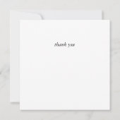 Omdat twee mensen het juiste Baby shower hebben ge Bedankkaart (Achterkant)