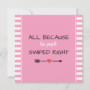 Omdat twee mensen het juiste Baby shower hebben ge Bedankkaart