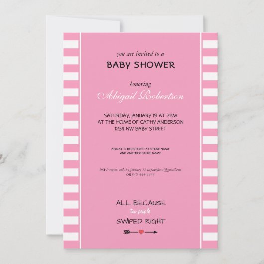 Omdat twee mensen het juiste Baby shower in hebben Kaart (Voorkant)