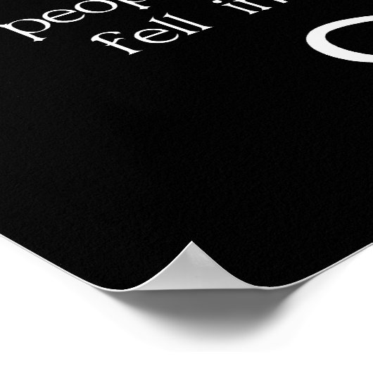 Omdat twee mensen in het Poster van de liefde vall (Hoek)