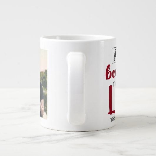 Omdat twee mensen verliefd werden op afbeelding grote koffiekop (Achterkant)