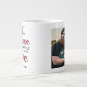 Omdat twee mensen verliefd werden op afbeelding grote koffiekop (Voorkant)