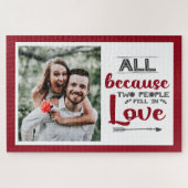 Omdat twee mensen verliefd werden op afbeelding legpuzzel (Horizontaal)