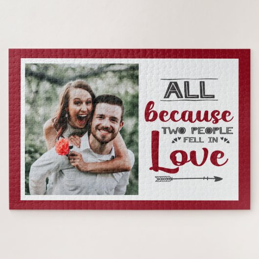 Omdat twee mensen verliefd werden op afbeelding legpuzzel (Horizontaal)