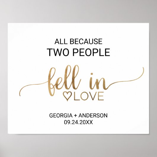 Omdat twee mensen verliefd worden poster (Voorkant)