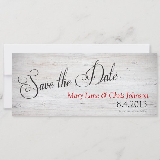 Omdat twee mensen verliefd worden save the date (Achterkant)