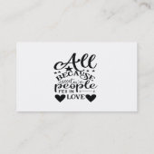 Omdat twee mensen verliefd worden visitekaartje (Achterkant)