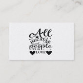 Omdat twee mensen verliefd worden visitekaartje (Achterkant)