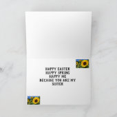 OMDAT "U" MIJN *SISTER* EENVOUDIGER IS FEESTDAGEN KAART (Binnen)