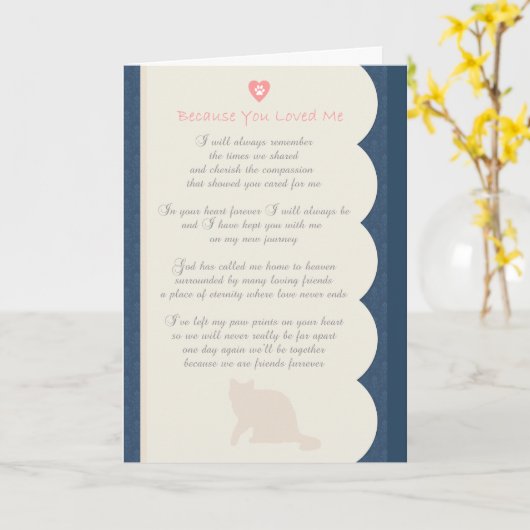 Omdat u van me de Sympathie van de Kat van het Kaart (Gele Bloem)