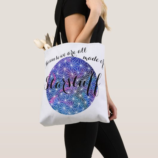 Omdat we allemaal gemaakt zijn van sterrendieren tote bag (Dichtbij)