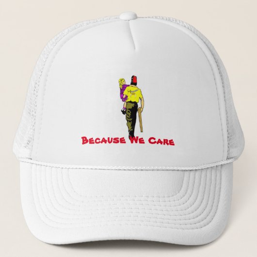 Omdat we ons bekommeren trucker pet (Voorkant)