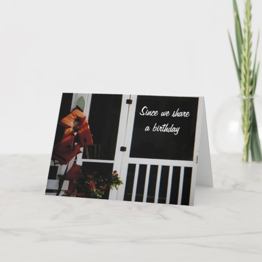 OMDAT WE VERJAARDAG VIEREN KAART (Voorkant)