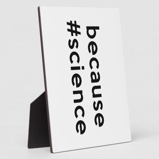 Omdat wetenschap fotoplaat (Zijkant)