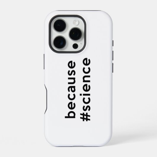 Omdat Wetenschap iPhone Hoesje (Achterkant)