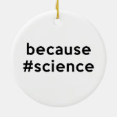 Omdat wetenschap keramisch ornament (Achterkant)